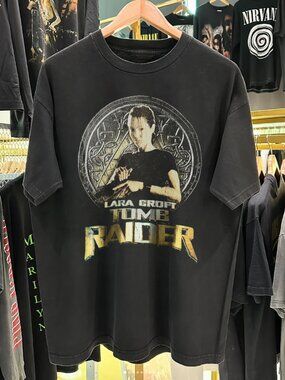 Mysterious Teen Tomb Raider Black T-Shirt